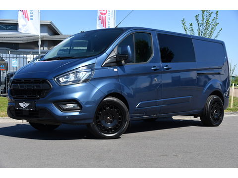 Ford Transit Custom 300 2.0 TDCI L2H1 Limited DC Camera, Cruise, Carplay, 170PK, Trekhaak, Stoelverwarming, Automaat, 2 x Schuifdeur, Uniek!
