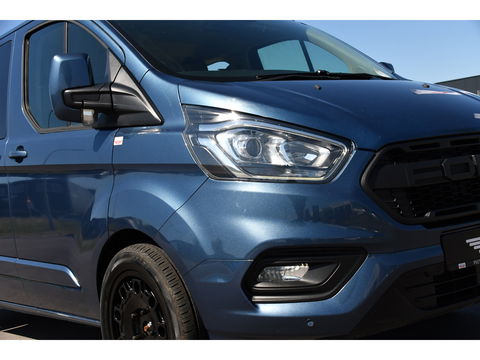 Ford Transit Custom 300 2.0 TDCI L2H1 Limited DC Camera, Cruise, Carplay, 170PK, Trekhaak, Stoelverwarming, Automaat, 2 x Schuifdeur, Uniek!