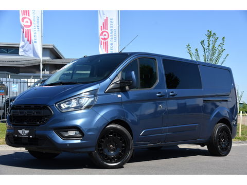 Ford Transit Custom 300 2.0 TDCI L2H1 Limited DC Camera, Cruise, Carplay, 170PK, Trekhaak, Stoelverwarming, Automaat, 2 x Schuifdeur, Uniek!