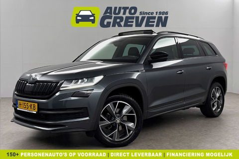 Škoda Kodiaq 1.5 TSI 150PK Sportline DSG Pano Sfeer Memory LED Virtual Camera Carplay Clima Cruise Navi PDC 19"LMV