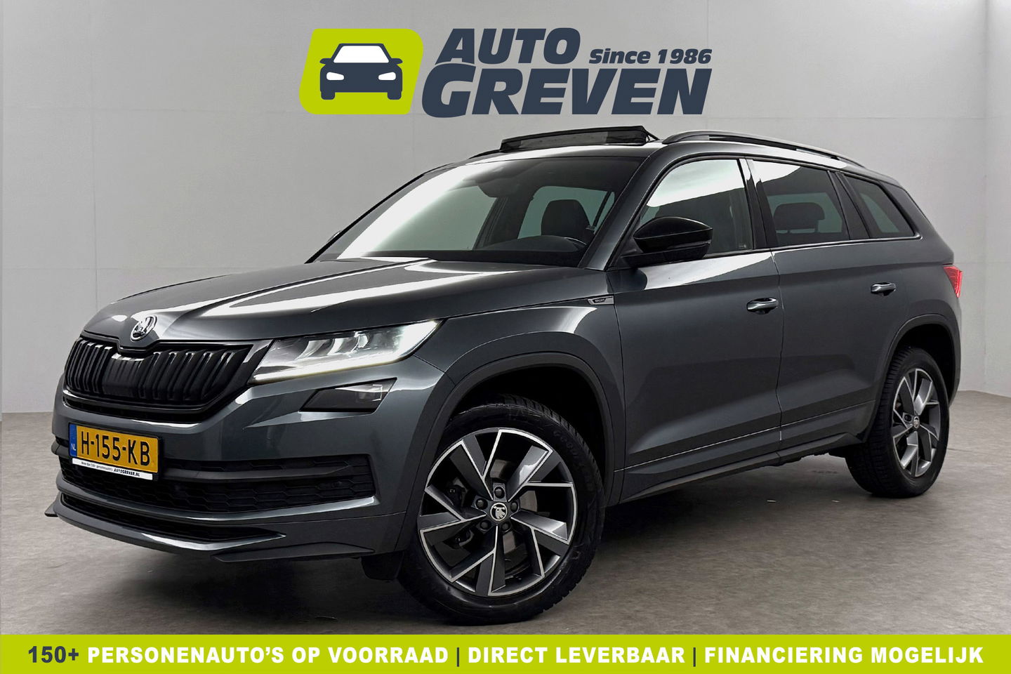 Škoda Kodiaq 1.5 TSI 150PK Sportline DSG Pano Sfeer Memory LED Virtual Camera Carplay Clima Cruise Navi PDC 19"LMV