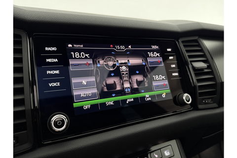 Škoda Kodiaq 1.5 TSI 150PK Sportline DSG Pano Sfeer Memory LED Virtual Camera Carplay Clima Cruise Navi PDC 19"LMV