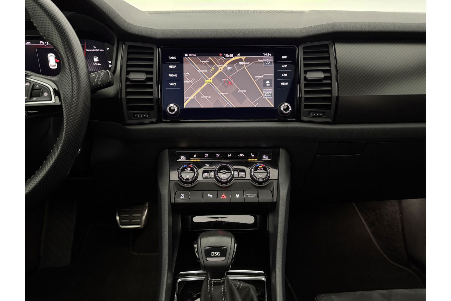 Škoda Kodiaq 1.5 TSI 150PK Sportline DSG Pano Sfeer Memory LED Virtual Camera Carplay Clima Cruise Navi PDC 19"LMV