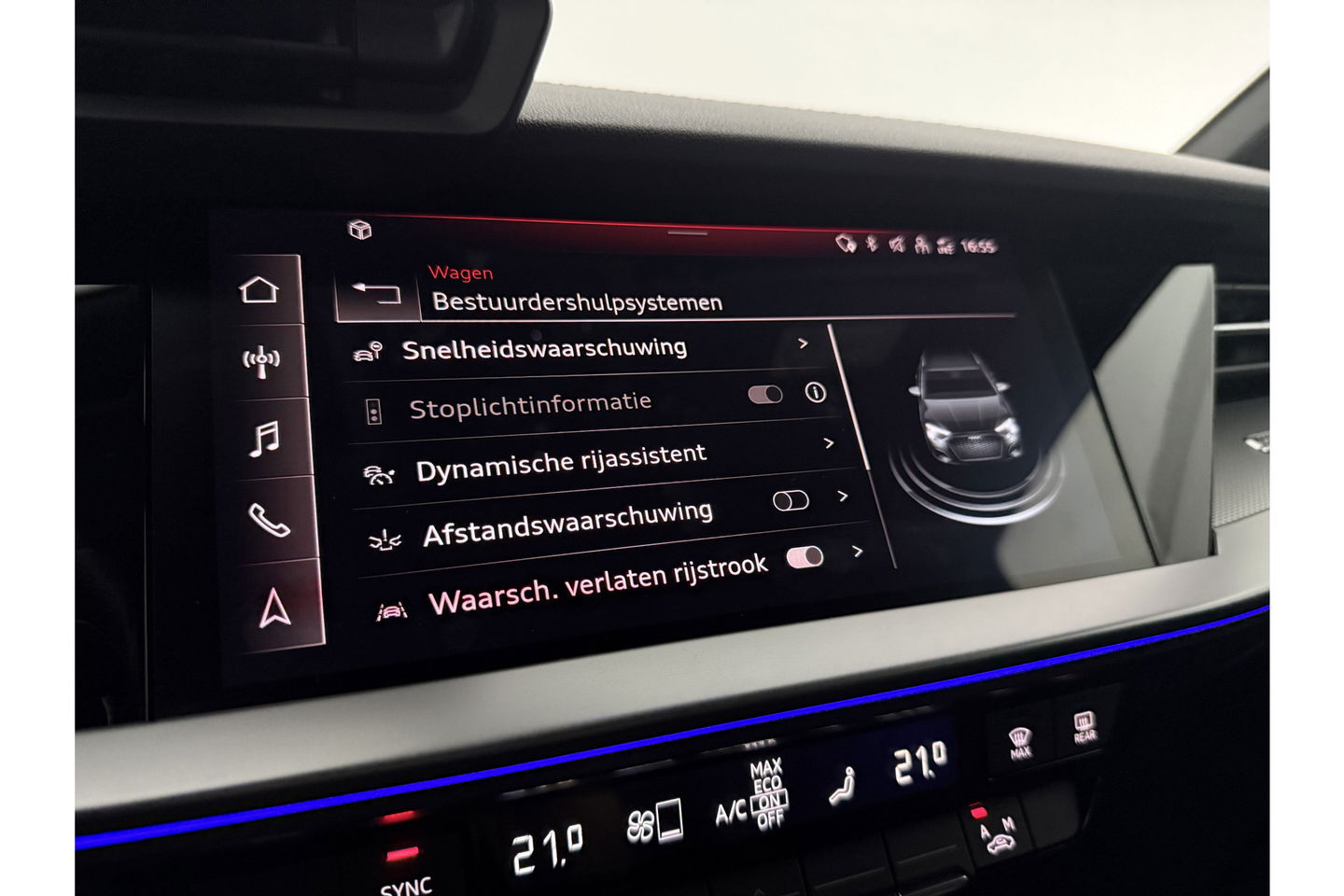 Audi A3 35 TFSI S Line 150PK LED Sfeer Carplay Virtual Clima Cruise Navi PDC 18''LMV