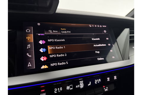 Audi A3 35 TFSI S Line 150PK LED Sfeer Carplay Virtual Clima Cruise Navi PDC 18''LMV