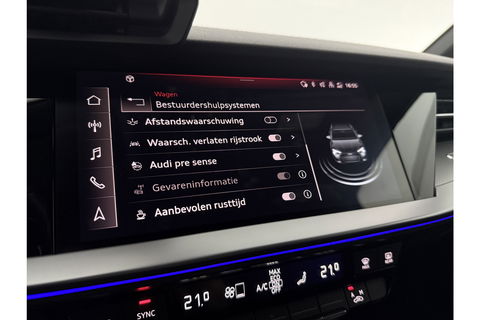 Audi A3 35 TFSI S Line 150PK LED Sfeer Carplay Virtual Clima Cruise Navi PDC 18''LMV