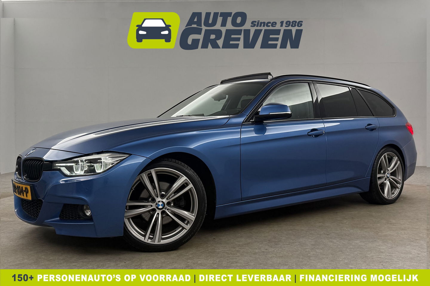 BMW 3-serie 320d High Executive M-Sport 191PK Pano Leder LED 19"LMV Clima Cruise Navi PDC Stoelverw.