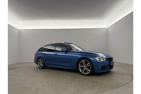 BMW 3-serie 320d High Executive M-Sport 191PK Pano Leder LED 19"LMV Clima Cruise Navi PDC Stoelverw.