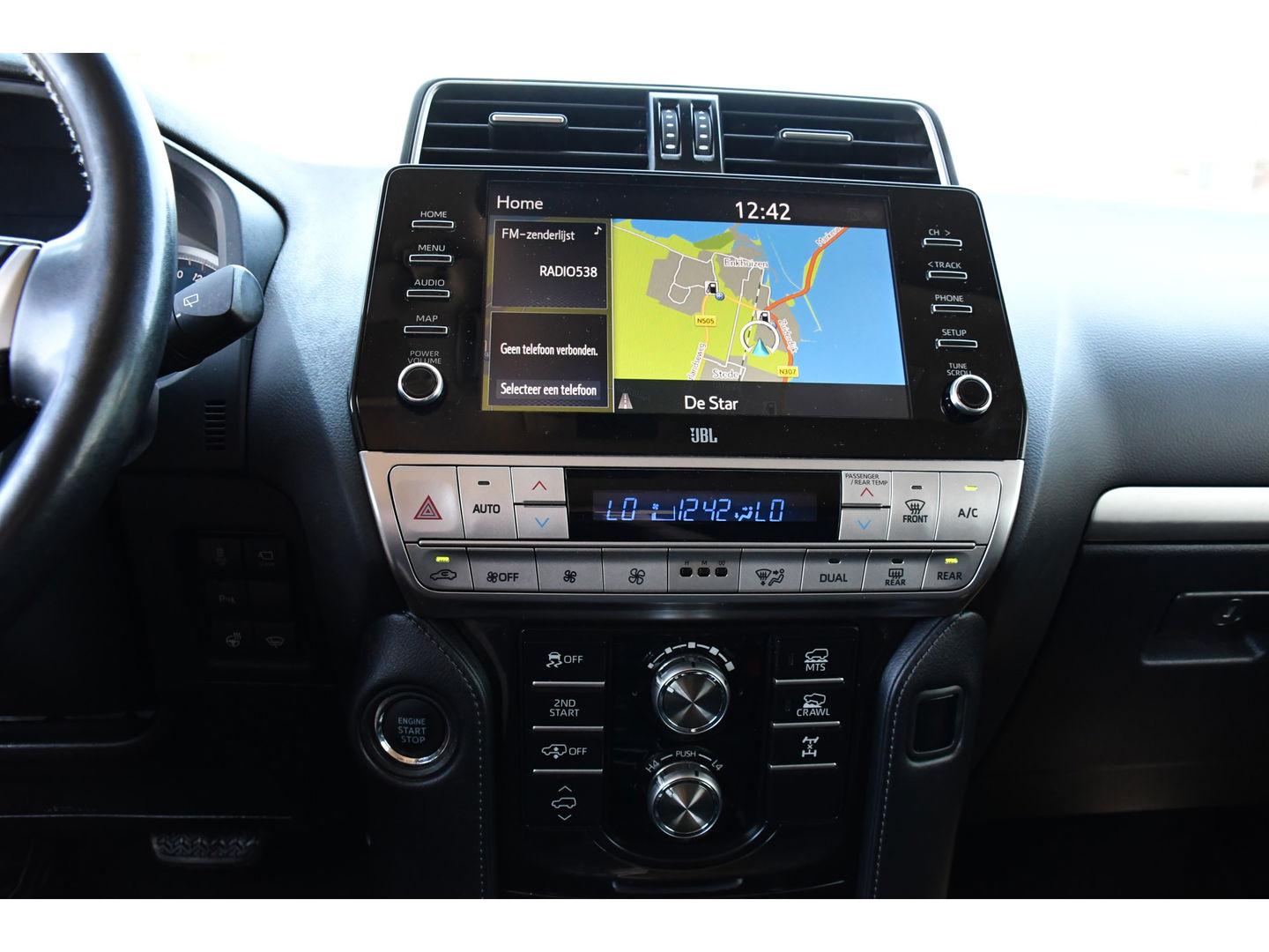 Toyota Land Cruiser 2.8 D-4D-F Professional High Black Edition Full Options, 360 camera, 5 deurs, LED, Leder, Automaat, Multimedia, Trekhaak 3500KG, uniek!
