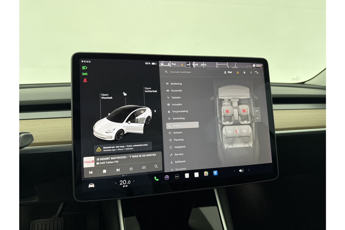 Tesla Model 3 Long Range AWD 75 kWh 351PK 360Camera Autopilot LED Pano View Leder 19"LMV Cruise Clima Navi PDC Memory-Seats