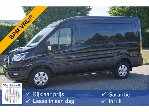 Ford Transit 350M L2H2 Limited AUT-8 165PK BPM VRIJ Navi, Adap. Cruise, 360° Cam, Trekhaak, Xenon!! NR. 299