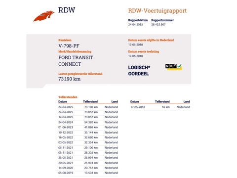 Ford Transit Connect 1.5 TDCI 101pk Euro 6 - L2 Lang - Trekhaak - Airco