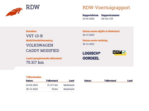 Volkswagen Caddy Cargo 2.0 TDI 123 pk Euro 6 - Apple Carplay - PDC - LM Wielen - 6 Bak