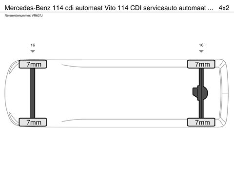 Mercedes-Benz Vito 114 CDI serviceauto automaat Bott inrichting