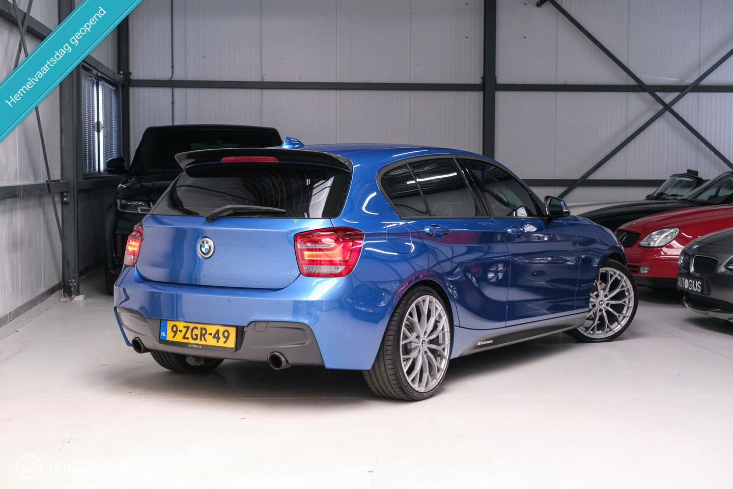 BMW 1-serie 116i M Sport | Estoril blue | Alcantara | LED | M performance | unieke auto | NAP orig NL | Trekhaak | 19 inch |