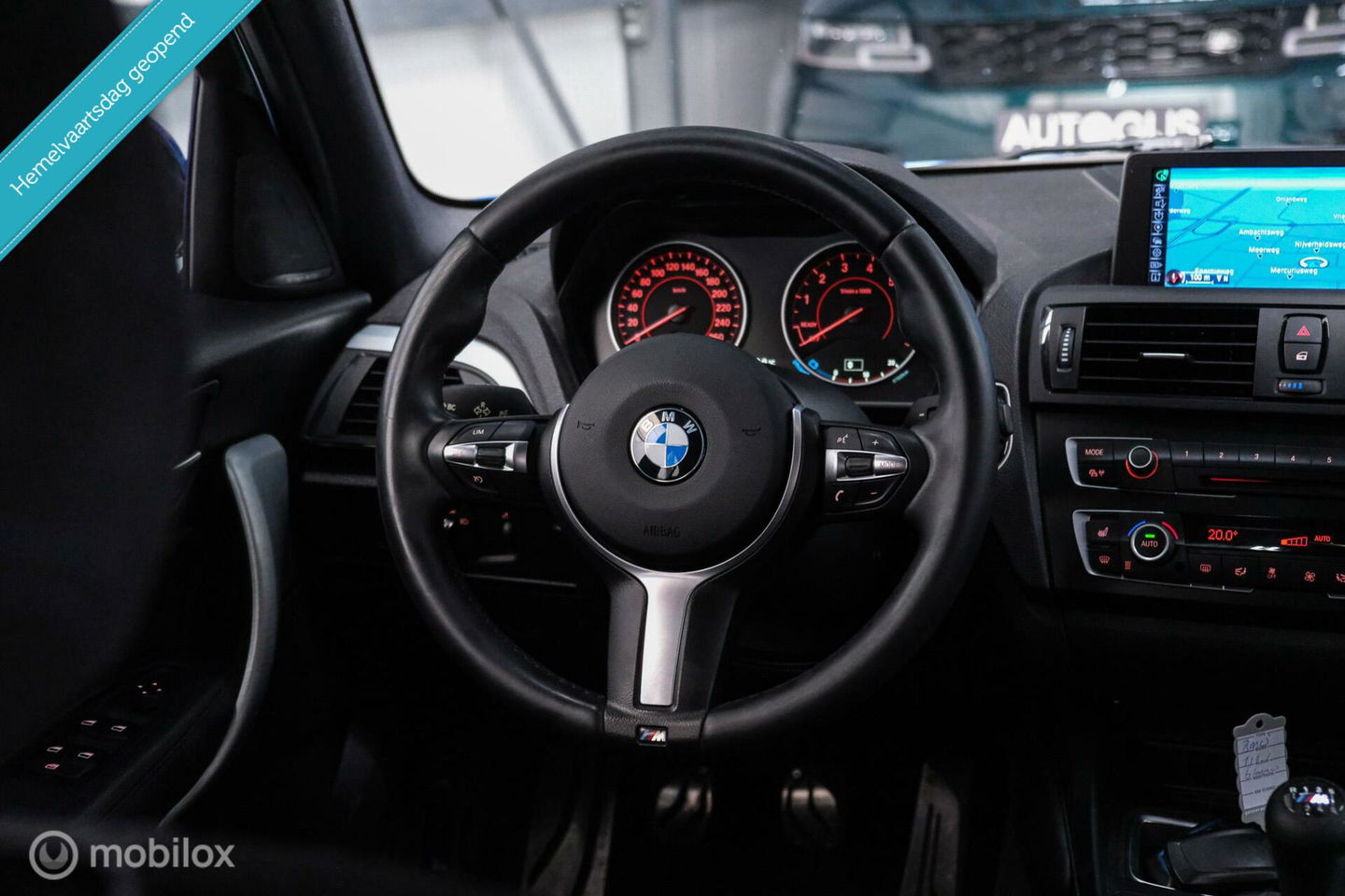 BMW 1-serie 116i M Sport | Estoril blue | Alcantara | LED | M performance | unieke auto | NAP orig NL | Trekhaak | 19 inch |