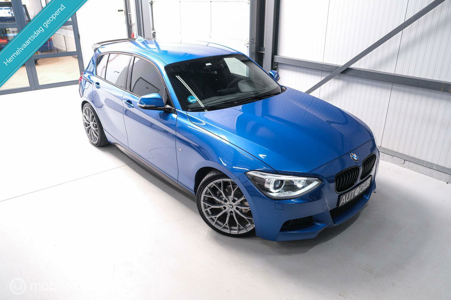 BMW 1-serie 116i M Sport | Estoril blue | Alcantara | LED | M performance | unieke auto | NAP orig NL | Trekhaak | 19 inch |