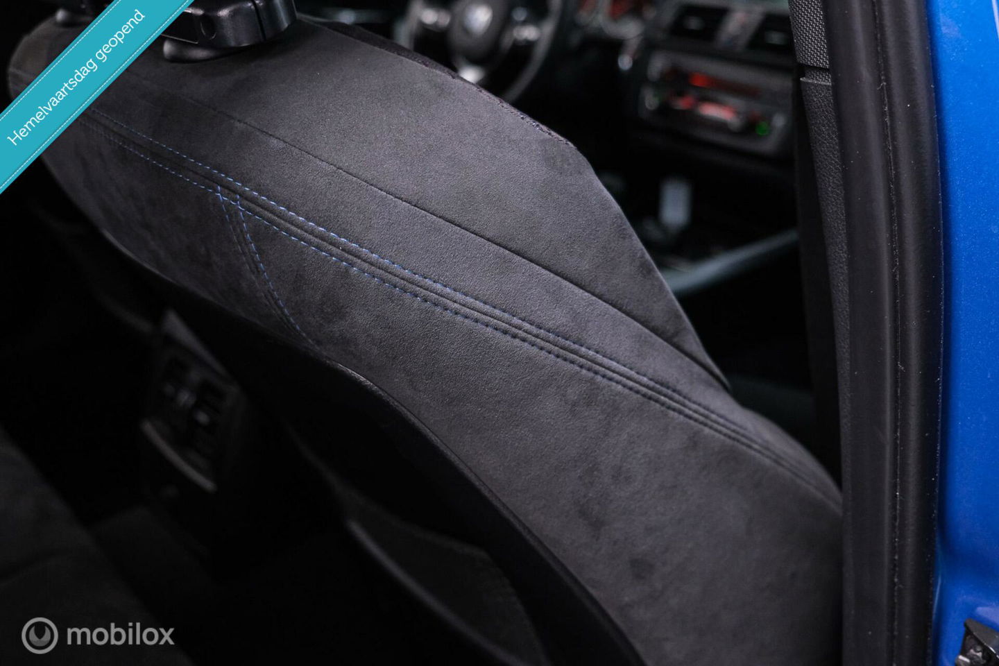BMW 1-serie 116i M Sport | Estoril blue | Alcantara | LED | M performance | unieke auto | NAP orig NL | Trekhaak | 19 inch |