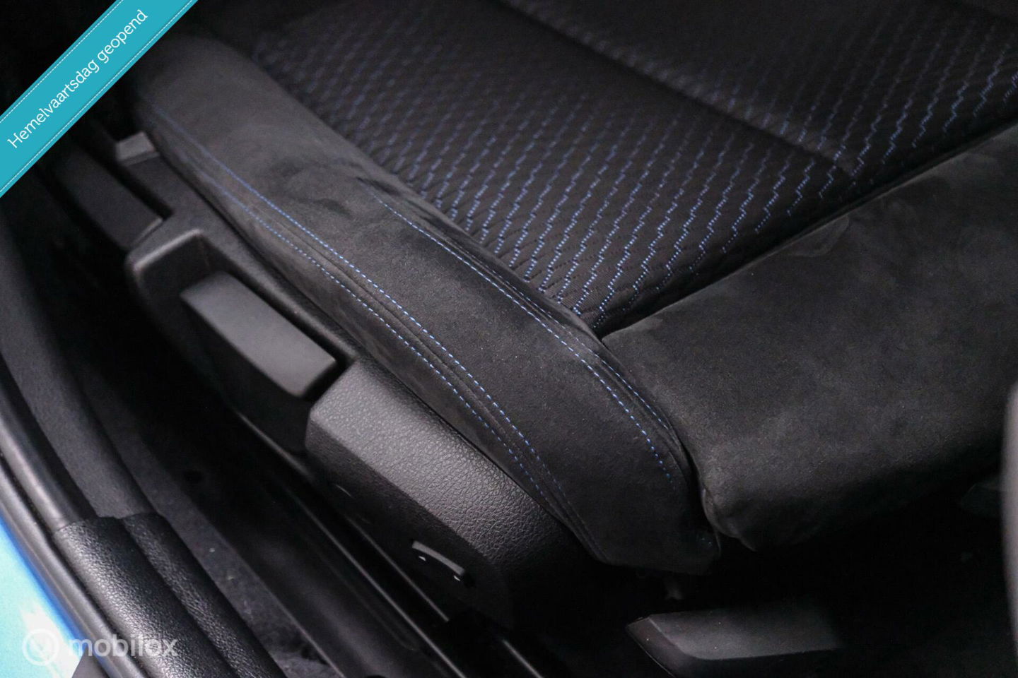 BMW 1-serie 116i M Sport | Estoril blue | Alcantara | LED | M performance | unieke auto | NAP orig NL | Trekhaak | 19 inch |