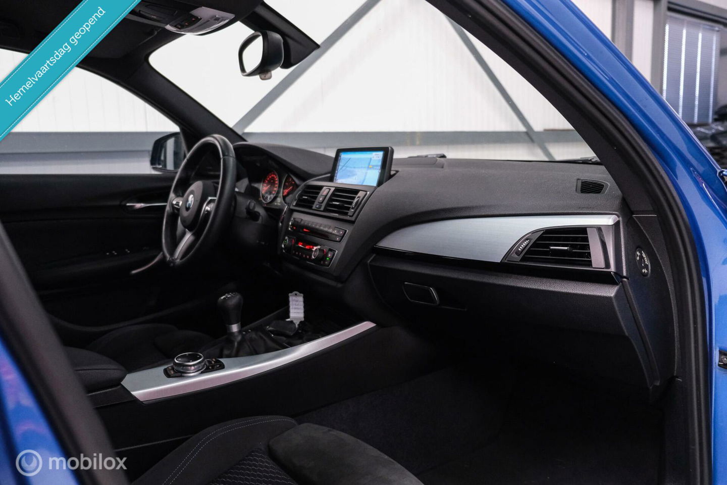BMW 1-serie 116i M Sport | Estoril blue | Alcantara | LED | M performance | unieke auto | NAP orig NL | Trekhaak | 19 inch |