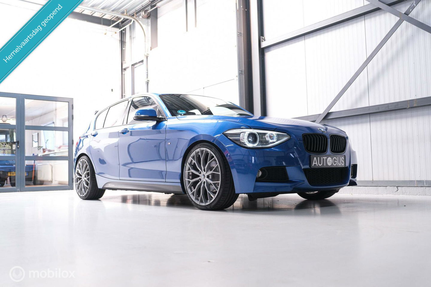 BMW 1-serie 116i M Sport | Estoril blue | Alcantara | LED | M performance | unieke auto | NAP orig NL | Trekhaak | 19 inch |