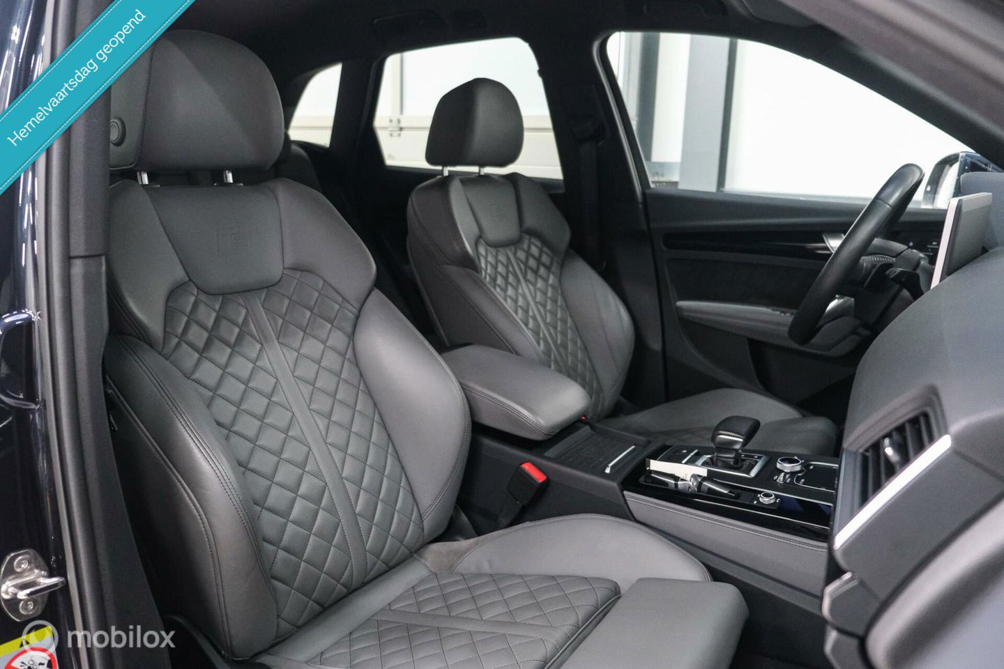 Audi Q5 55 TFSI e quattro S edition Competition | Luchtvering | 360 cam | Trekhaak | Diamond stitch | VC | Memory | NL auto NAP |
