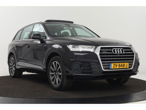 Audi Q7 3.0 TDI quattro S Line 7 persoons | Panoramadak | Adaptive cruise | 360 camera | Leder | Achterbankverwarming | Full LED | Navigatie