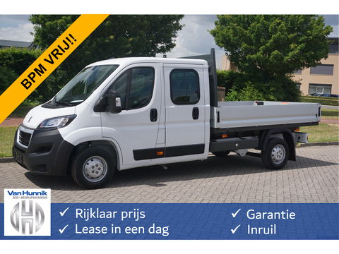 Peugeot Boxer 35 DOKA 140PK L3 Open Laadbak BPM VRIJ Airco, Cruise!! NR. 306