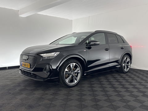 Audi Q4 e-tron 40 S edition 77 kWh S-Line-Sportpack [ 3-Fase ] (INCL-BTW) *HEAT-PUMP | LEATHER-FABRIC | MATRIX-LED | ADAPTIVE-CRUISE | AMBIENT-LIGHT | DIGI-COCKPIT | AUDI-SOUND | DAB+ | KEYLESS | SHIFT-PADDLES | CAMERA | HEATED-SPORTSEATS | 20''ALU*