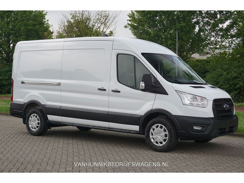 Ford Transit 350L 130PK L3H2 Trend LDT BPM VRIJ!! 12" Sync Apple CP/Android A, Camera, Trekhaak!! NR. W04*