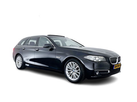 BMW 5 Serie Touring 530d High Executive Luxury-Line Aut. *PANO | LUXURY-LEATHER | HEAD-UP | BI-XENON | MEMORY-PACK | HIFI-SOUND | HEATED-COMFORT-SEATS | NAVI-FULLMAP | CRUISE | TOWBAR | SHIFT-PADDLES | LANE-ASSIST | ECC | PDC | 18''ALU*