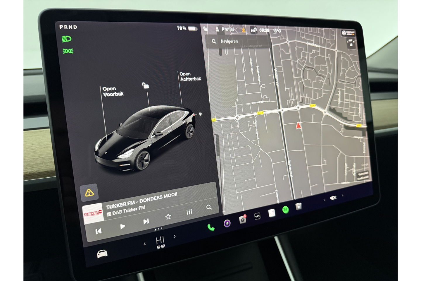Tesla Model 3 Long Range AWD 75 kWh 351PK 360Camera Autopilot LED Memory Pano View Leder 19"LMV Cruise Clima Navi PDC