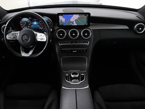 Mercedes-Benz C-Klasse 160 Business Solutions AMG | Stoelverwarming | Trekhaak | Leder/Alcantara | Camera | Navigatie | Park Assist | Full LED | Climate control