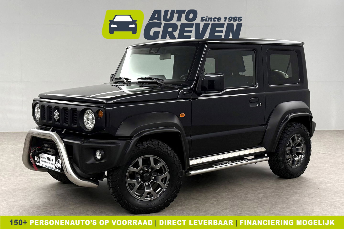 Suzuki Jimny 1.5 Allgrip 4x4 Airco Bullbar Lier Trekhaak Camera Cruise Navi LED Sidebars 4 Persoons 15"LMV
