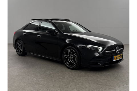 Mercedes-Benz A-Klasse 180 AMG Pano Sfeer Burmester Camera Virtual LED Memory Seats Clima Cruise Navi PDC 18''LMV