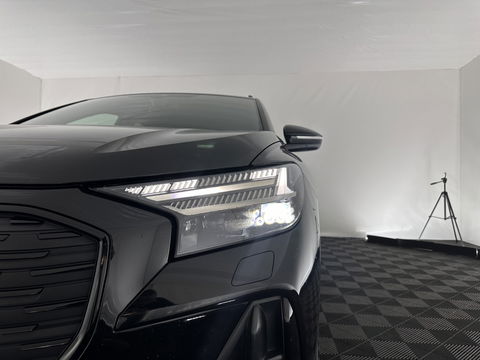 Audi Q4 e-tron 40 S edition 77 kWh S-Line-Sportpack [ 3-Fase ] (INCL-BTW) *HEAT-PUMP | LEATHER-FABRIC | MATRIX-LED | ADAPTIVE-CRUISE | AMBIENT-LIGHT | DIGI-COCKPIT | AUDI-SOUND | DAB+ | KEYLESS | SHIFT-PADDLES | CAMERA | HEATED-SPORTSEATS | 20''ALU*