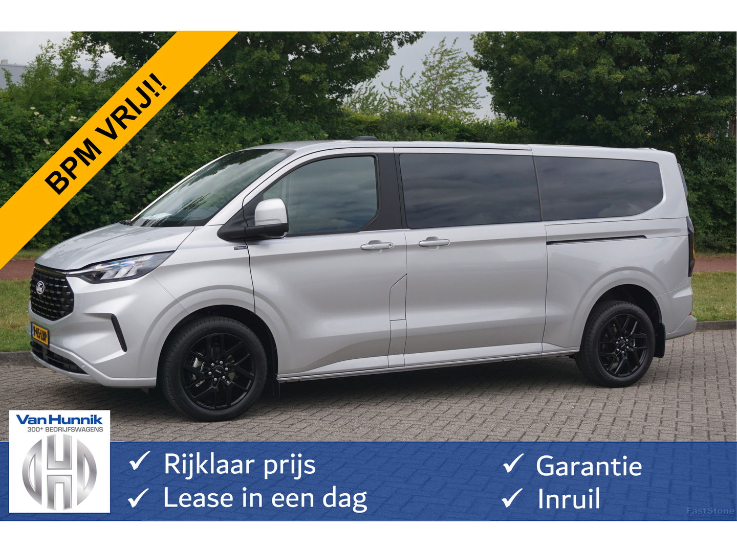 Ford Transit Custom Tourneo 320L 170PK DC Limited AUT BPM VRIJ!! Leder, Sync4 Apple CP/Android A, 19" LM, LED!! NR. 614