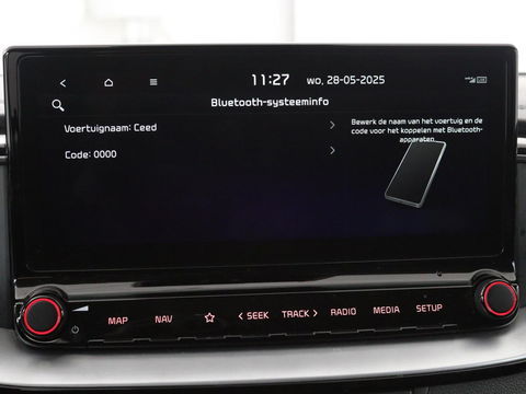 Kia Ceed 1.0 T-GDi DynamicPlusLine | Stoel & stuurverwarming | Trekhaak | Carplay | Camera | Half leder | Navigatie | Keyless