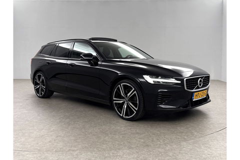 Volvo V60 2.0 T6 Recharge AWD R-Design 350PK Pano Trekhaak Camera Carplay LED Memory Navi Virtual Clima Cruise 20"LMV Leder PDC