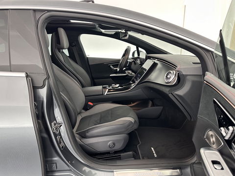 Mercedes-Benz EQE 350+ Launch-Edition AMG-Line 91 kWh [ 3-Fase ] Aut. *PANO | BURMESTER-SURROUND | ADAPTIVE-CRUISE | BLINDSPOT | LEATHER-MICROFIBRE | FULL-LED | AMBIENT-LIGHT | MEMORY-PACK | DIGI-COCKPIT | SPORT-SEATS | CAMERA | KEYLESS | DAB+ | CARPLAY |