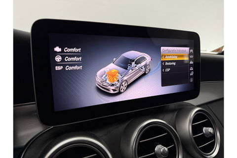 Mercedes-Benz C-Klasse 180 AMG 157PK Pano Sfeer Virtual LED Clima Cruise Camera Carplay Navi PDC 18''LMV