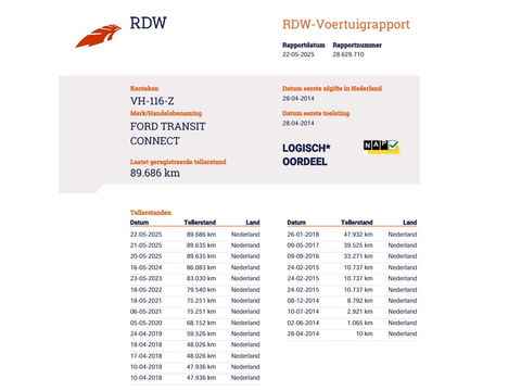 Ford Transit Connect 1.6 TDCI 75pk - Imperiaal - Trekhaak - Airco