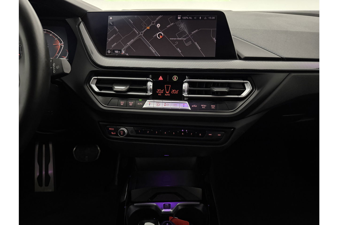 BMW 1-serie 118i M Sport LED Camera Carplay Sfeerverl. Clima Cruise Virtual Navi PDC 18"LMV