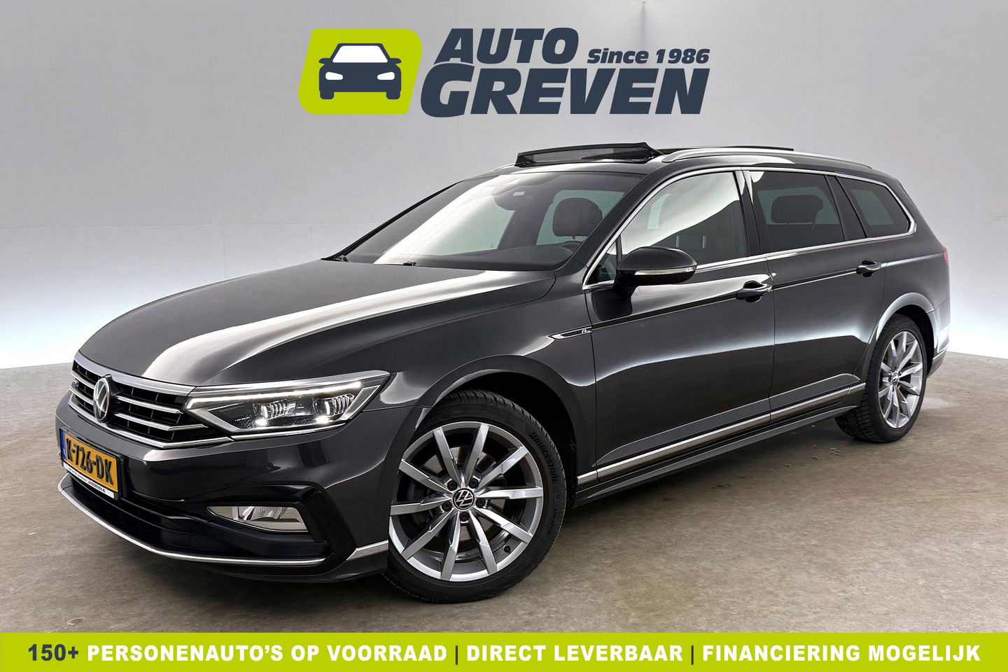 Volkswagen Passat 1.5 TSI 150PK R-Line DSG Pano LED Virtual Trekhaak ACC Camera Clima Carplay Leder Navi 18"LMV PDC