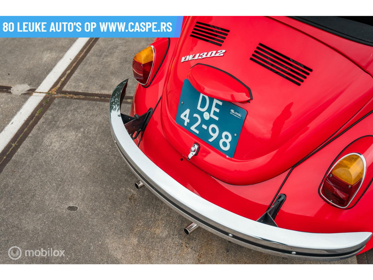 Volkswagen Kever Cabriolet 1500| Type 15 | Vlakke ruit