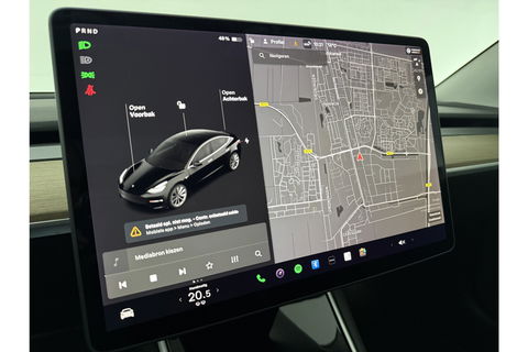 Tesla Model 3 Long Range AWD 75 kWh 360Camera 351PK Autopilot Pano Memory LED Cruise Clima 19"LMV Navi PDC Stoelverwarming