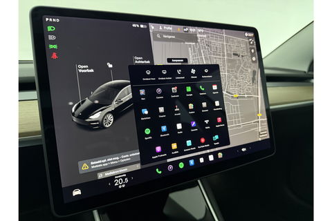 Tesla Model 3 Long Range AWD 75 kWh 360Camera 351PK Autopilot Pano Memory LED Cruise Clima 19"LMV Navi PDC Stoelverwarming