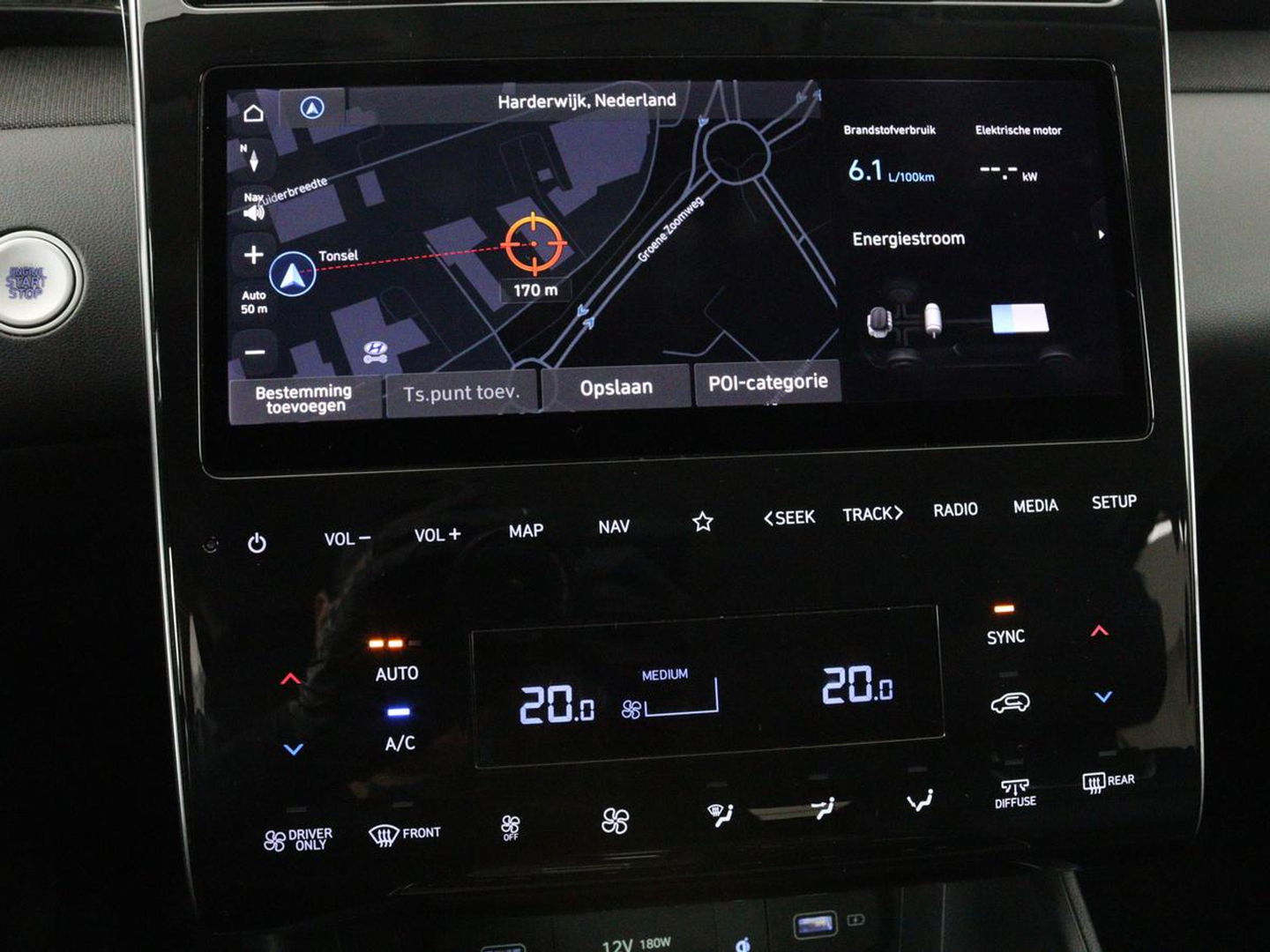 Hyundai Tucson 1.6 T-GDI HEV Premium | Leder | Stoelventilatie | Adaptive cruise | 360 camera | Carplay | Stuurverwarming | Memory | Navigatie | Full LED