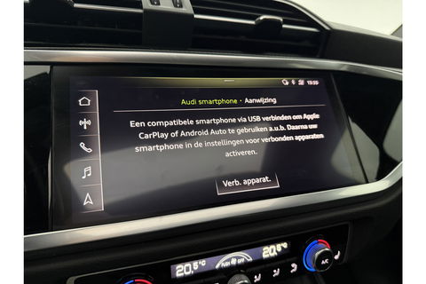 Audi Q3 35 TFSI 150PK Pano Trekhaak Sfeer LED Virtual Carplay Camera Clima Cruise Navi PDC 19''LMV