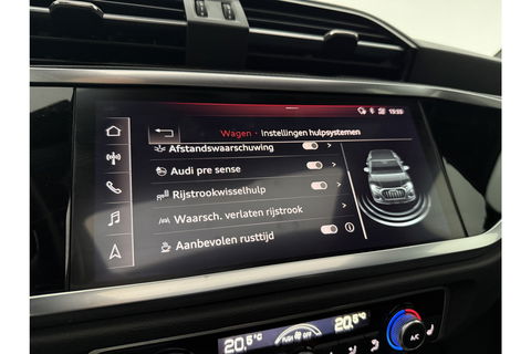 Audi Q3 35 TFSI 150PK Pano Trekhaak Sfeer LED Virtual Carplay Camera Clima Cruise Navi PDC 19''LMV